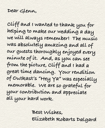Wedding Testimonial
